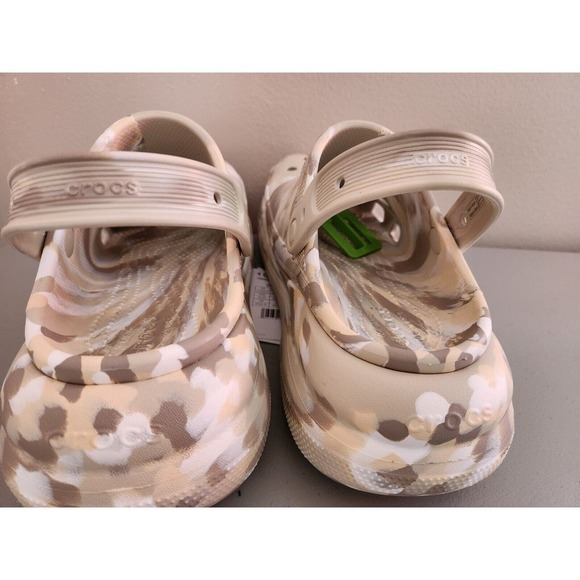 New Crocs Classic Crush Marbled Clog Size M12 Bone Multiple - Picture 5 of 11